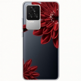 Cover Poco F4 Fiore Rosso