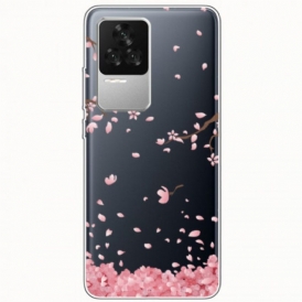 Cover Poco F4 Fiori Che Cadono