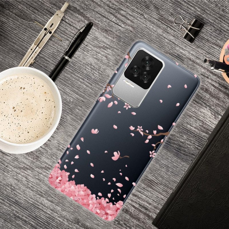 Cover Poco F4 Fiori Che Cadono
