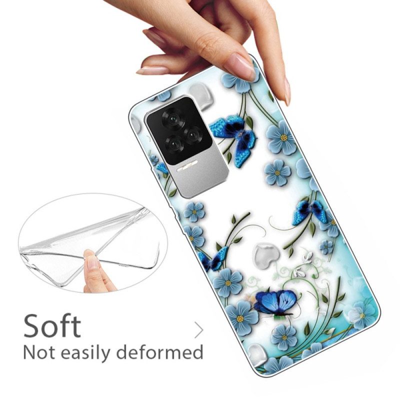 Cover Poco F4 Fiori E Farfalle