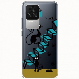 Cover Poco F4 Gatti Sulle Scale