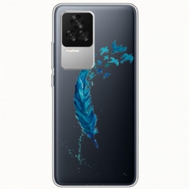 Cover Poco F4 Piuma Blu