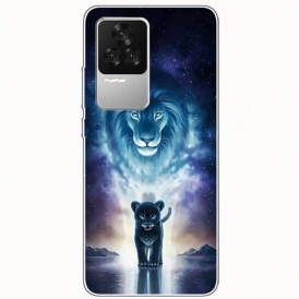 Cover Poco F4 Silicone Da Sogno Felino