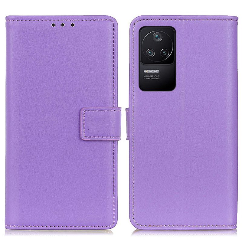 Folio Cover Poco F4 Ecopelle Tinta Unita