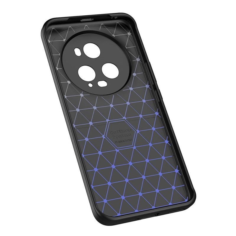 Cover Honor Magic 5 Pro Doppia Linea Litchi Effetto Pelle