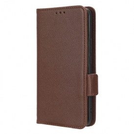 Custodia in pelle Honor Magic 5 Pro Finezza Doppia Chiusura