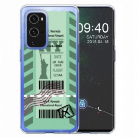 Cover OnePlus 9 Pro Carta D'imbarco Per New York