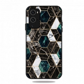 Cover OnePlus 9 Pro Marmo Geometria Colorata