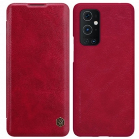 Folio Cover OnePlus 9 Pro Custodia in pelle Serie Nillkin Qin