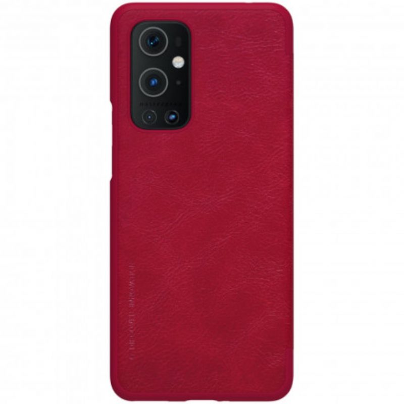 Folio Cover OnePlus 9 Pro Custodia in pelle Serie Nillkin Qin