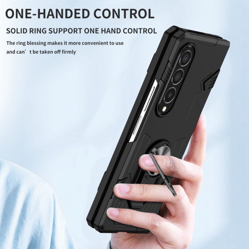 Cover Samsung Galaxy Z Fold 4 Anello Di Metallo