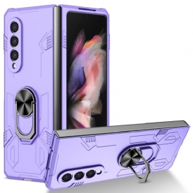 Cover Samsung Galaxy Z Fold 4 Bimateriale E Anello Rotante