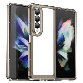 Cover Samsung Galaxy Z Fold 4 Bordi Colorati Trasparenti