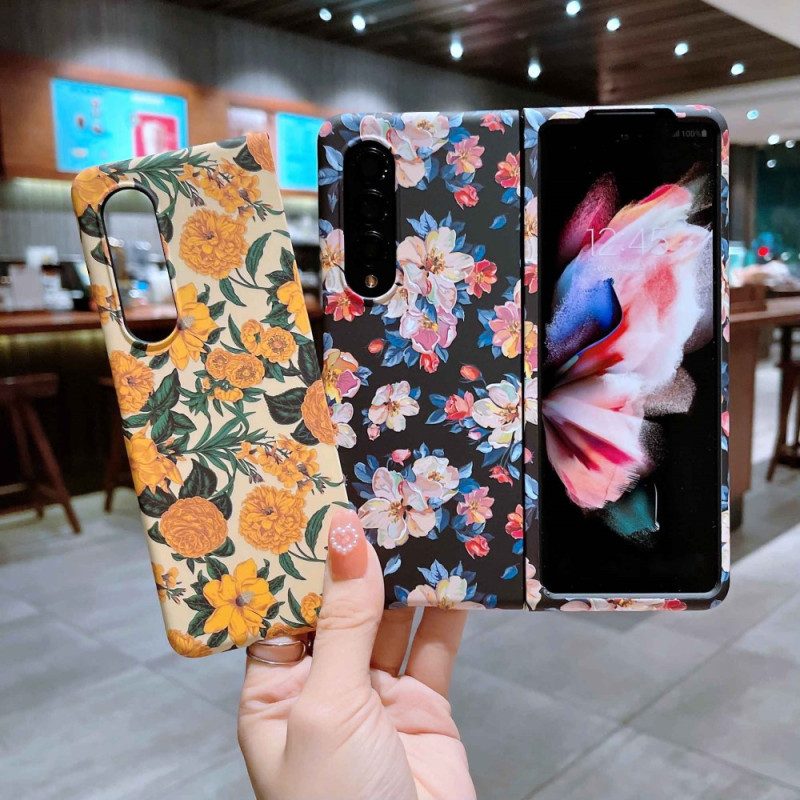 Cover Samsung Galaxy Z Fold 4 Carta Da Parati Con Fiori
