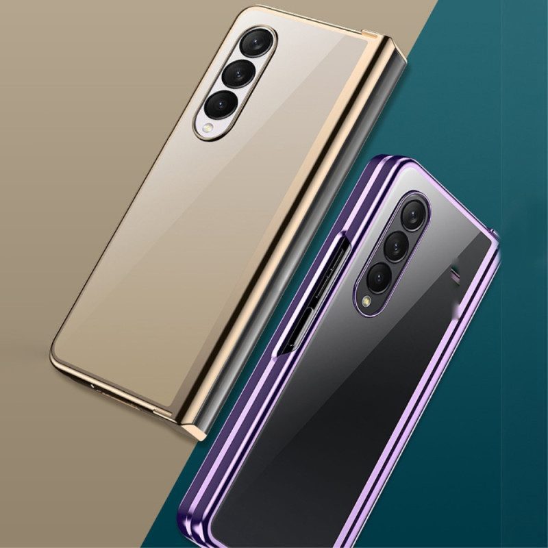 Cover Samsung Galaxy Z Fold 4 Cerniera Metallica Trasparente