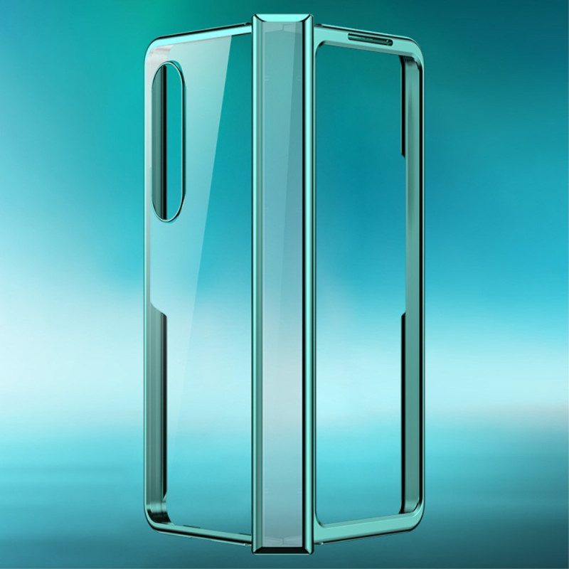 Cover Samsung Galaxy Z Fold 4 Cerniera Metallica Trasparente