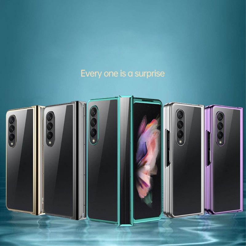 Cover Samsung Galaxy Z Fold 4 Cerniera Metallica Trasparente