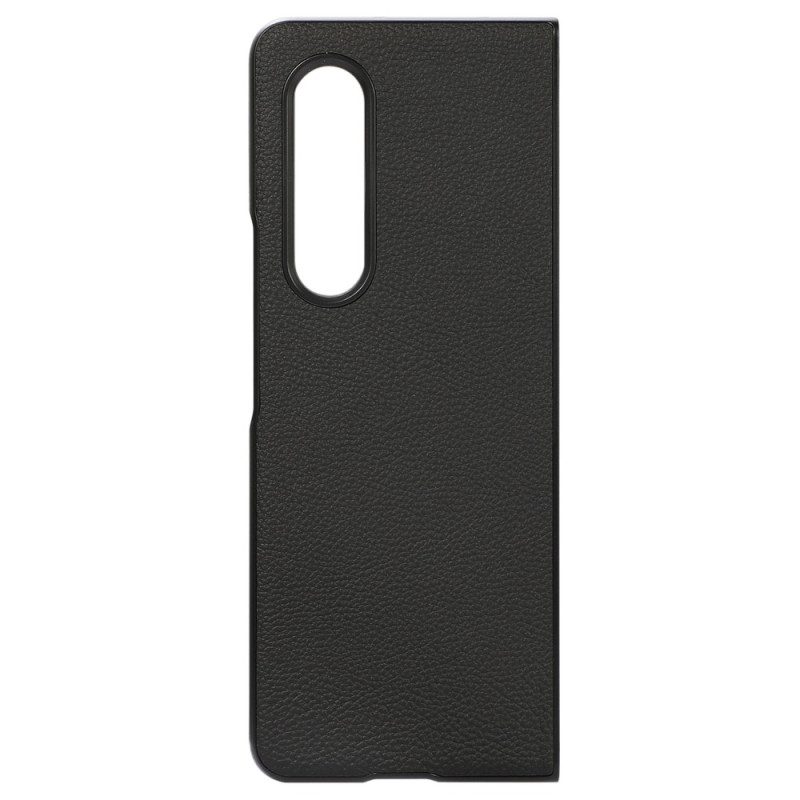 Cover Samsung Galaxy Z Fold 4 Ecopelle Litchi Effetto Retrò