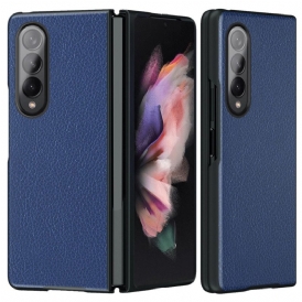 Cover Samsung Galaxy Z Fold 4 Ecopelle Rivestita Di Litchi