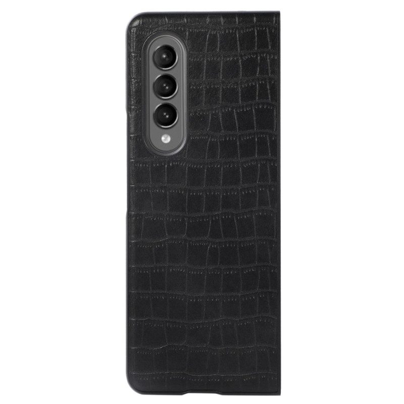 Cover Samsung Galaxy Z Fold 4 Finta Pelle Di Coccodrillo