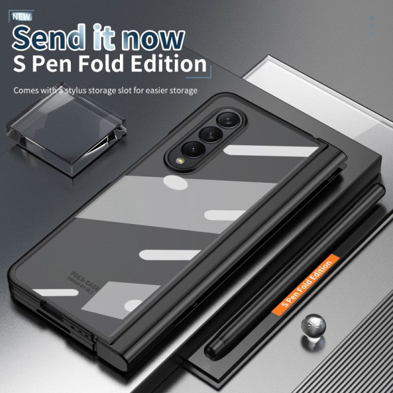 Cover Samsung Galaxy Z Fold 4 Guscio Smerigliato Con Stilo