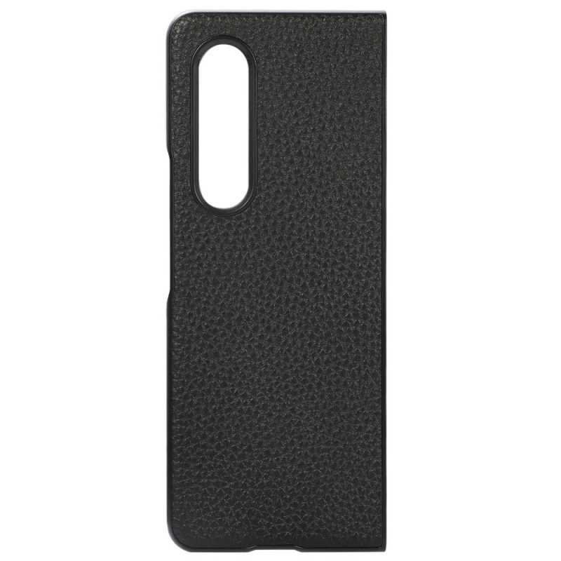 Cover Samsung Galaxy Z Fold 4 Litchi Ecopelle Effetto Vintage