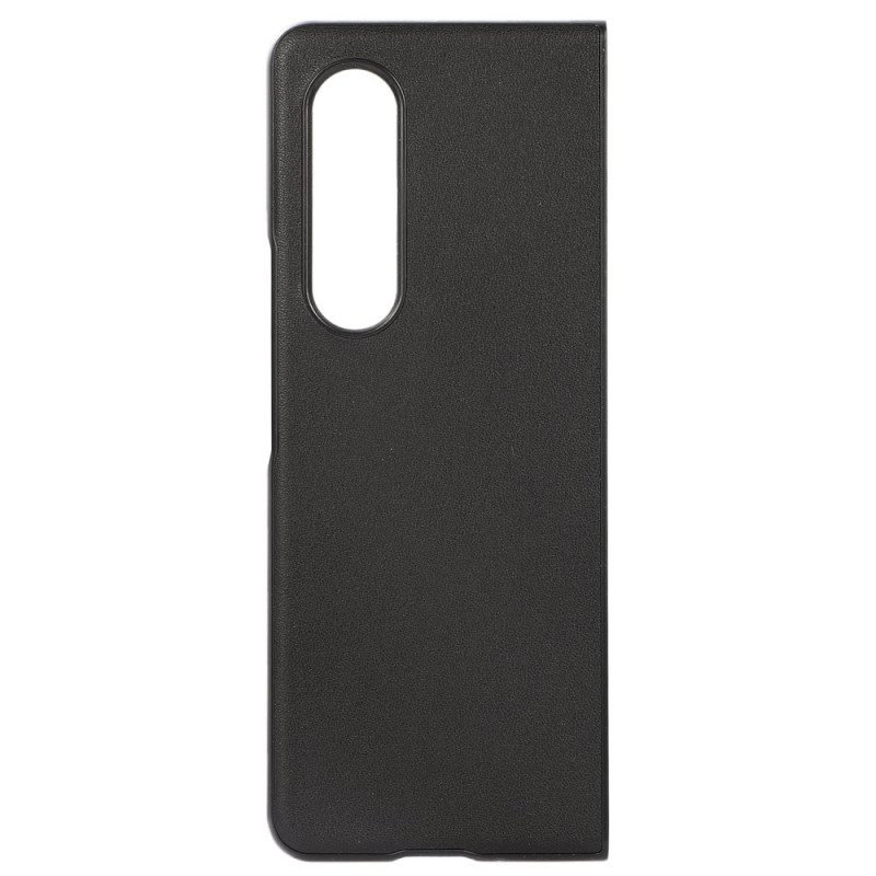 Cover Samsung Galaxy Z Fold 4 Rivestito In Vera Pelle Classica