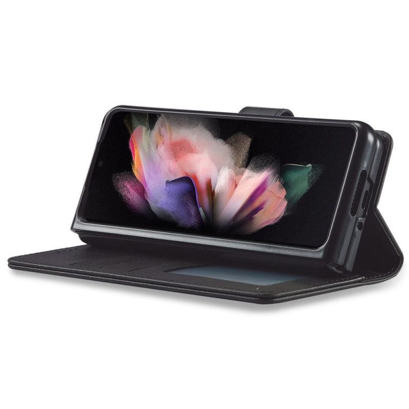 Custodia A Portafoglio Samsung Galaxy Z Fold 4 Lc. Imeeke Ecopelle Classica