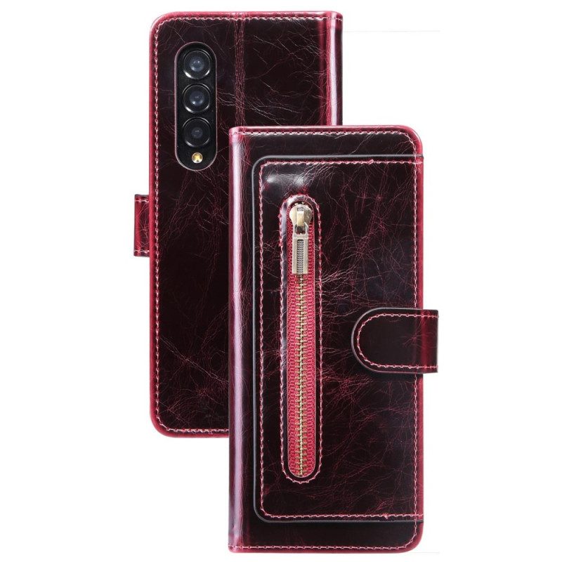 Custodia in pelle Samsung Galaxy Z Fold 4 Multitasche In Ecopelle
