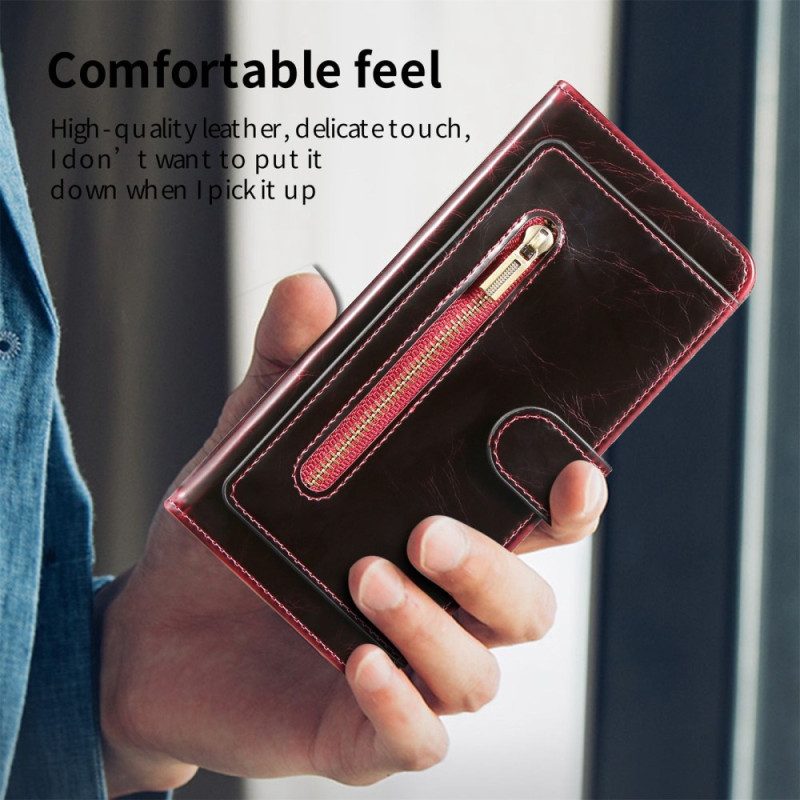 Custodia in pelle Samsung Galaxy Z Fold 4 Multitasche In Ecopelle