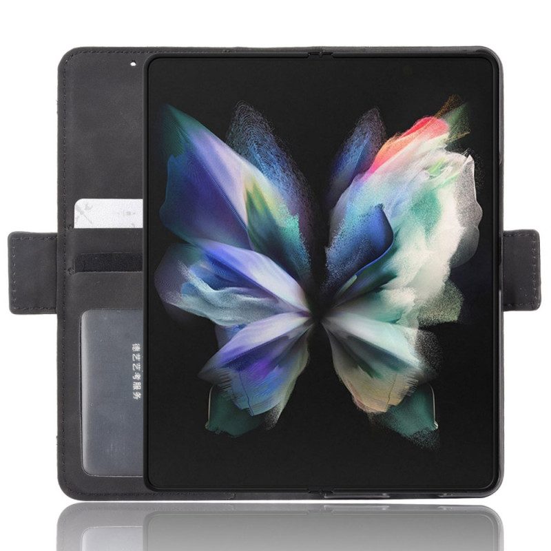 Custodia in pelle Samsung Galaxy Z Fold 4 Spia Con Pen Storage
