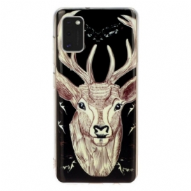 Cover Samsung Galaxy A41 Cervo Maestoso Fluorescente