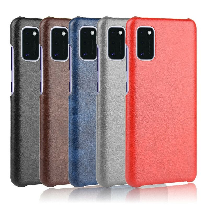 Cover Samsung Galaxy A41 Litchi Performance Effetto Pelle