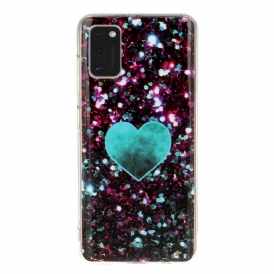 Cover Samsung Galaxy A41 Marmo Glitterato
