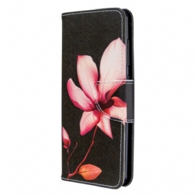 Custodia A Portafoglio Samsung Galaxy A41 Fiore Rosa