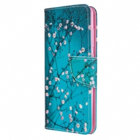 Custodia in pelle Samsung Galaxy A41 Albero In Fiore