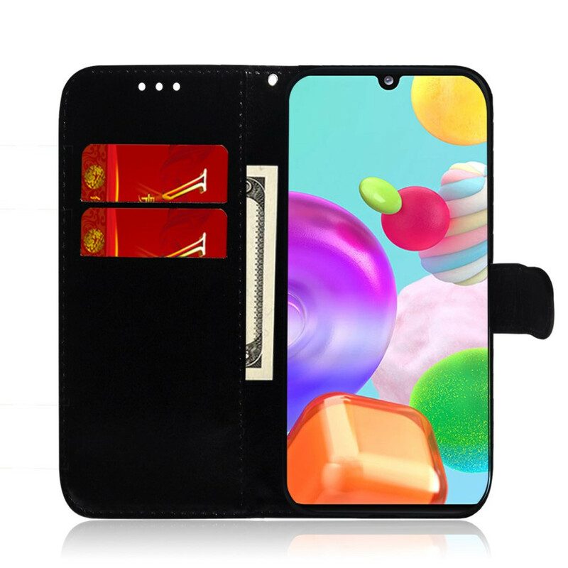 Custodia in pelle Samsung Galaxy A41 Colore Puro