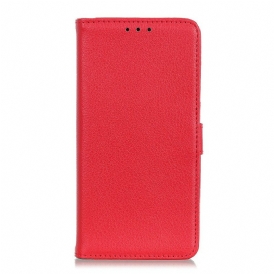 Custodia in pelle Samsung Galaxy A41 Ecopelle Premium Litchi