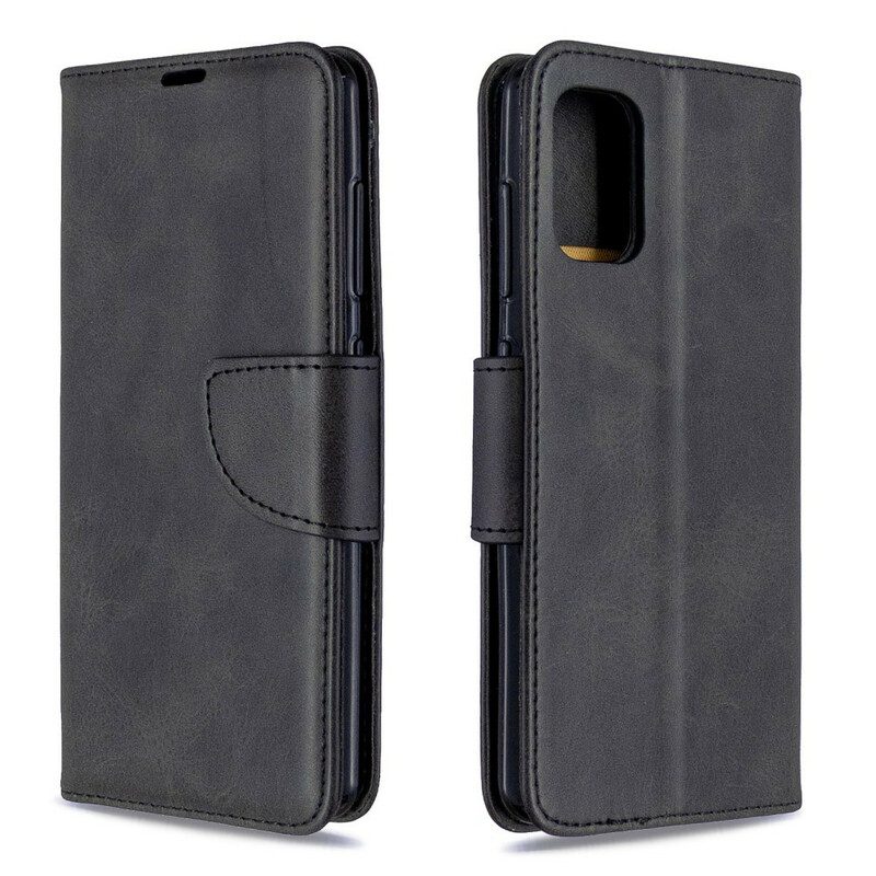 Custodia in pelle Samsung Galaxy A41 Folio Cover Lembo Liscio Obliquo