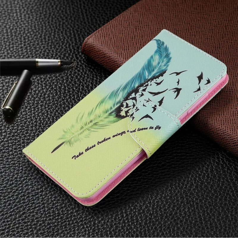 Custodia in pelle Samsung Galaxy A41 Impara A Volare