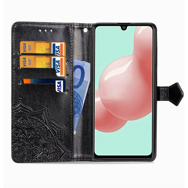 Custodia in pelle Samsung Galaxy A41 Mandala Medioevo