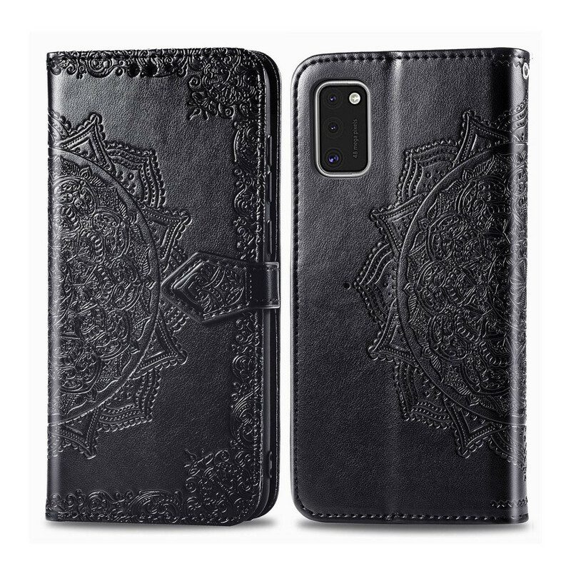 Custodia in pelle Samsung Galaxy A41 Mandala Medioevo