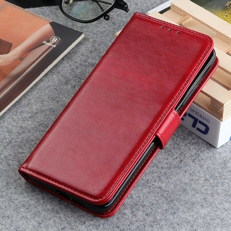 Custodia in pelle Samsung Galaxy A41 Stile Classico In Pelle