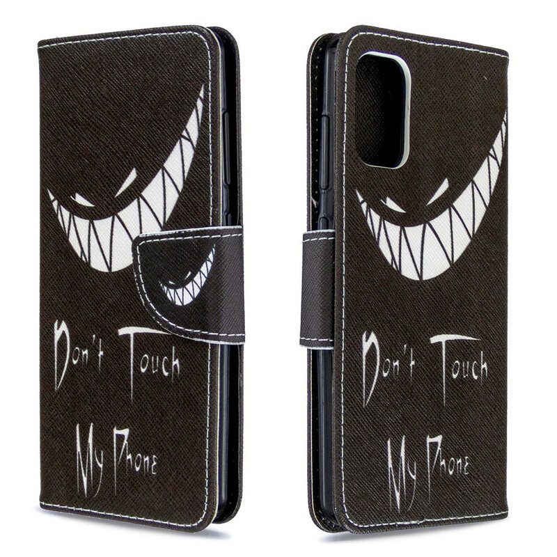 Custodia in pelle Samsung Galaxy A41 Telefono Del Diavolo