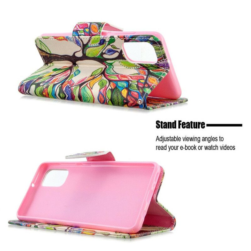 Folio Cover Samsung Galaxy A41 Albero Colorato