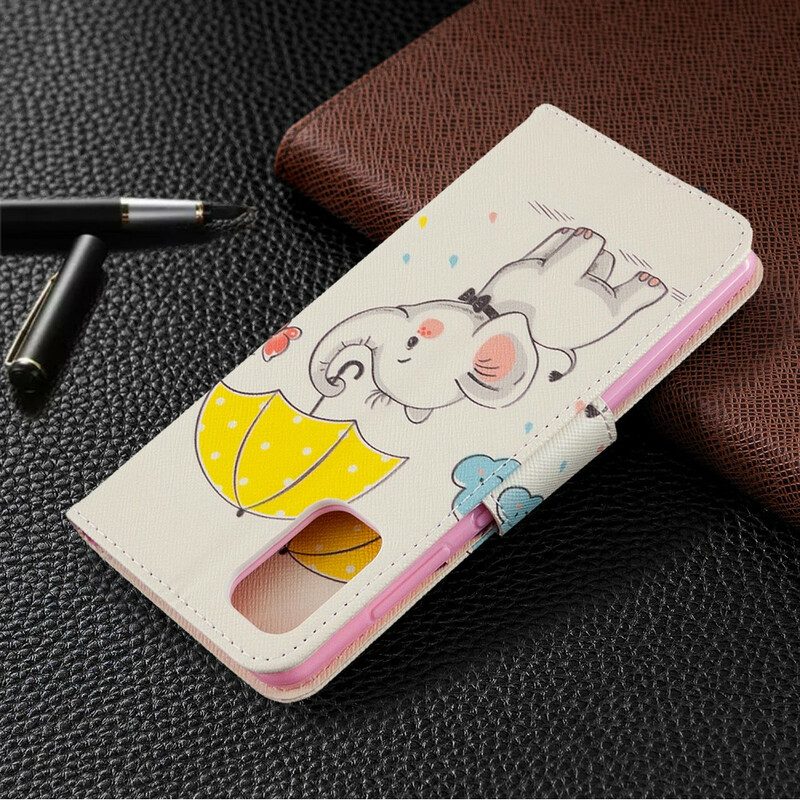 Folio Cover Samsung Galaxy A41 Cucciolo Di Elefante