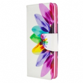 Folio Cover Samsung Galaxy A41 Fiore Dell'acquerello