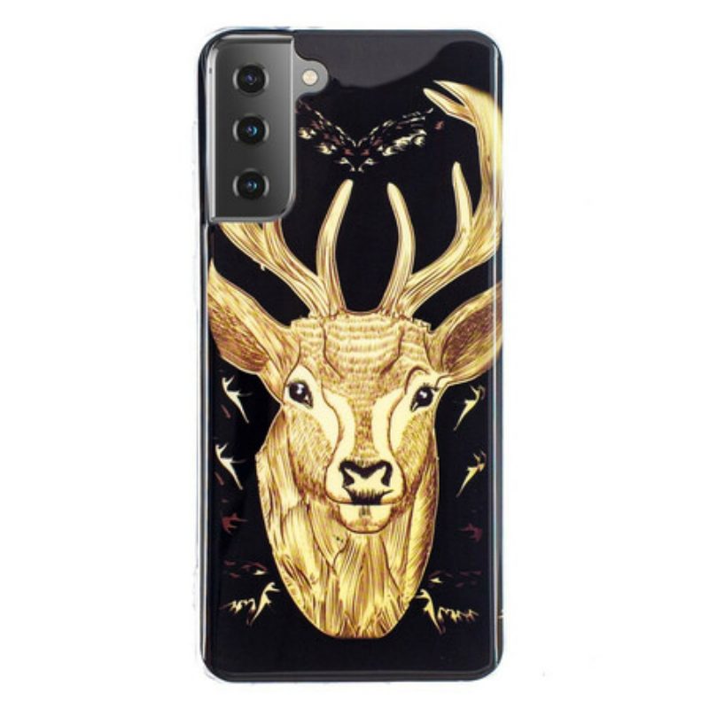 Cover Samsung Galaxy S21 5G Cervo Maestoso Fluorescente