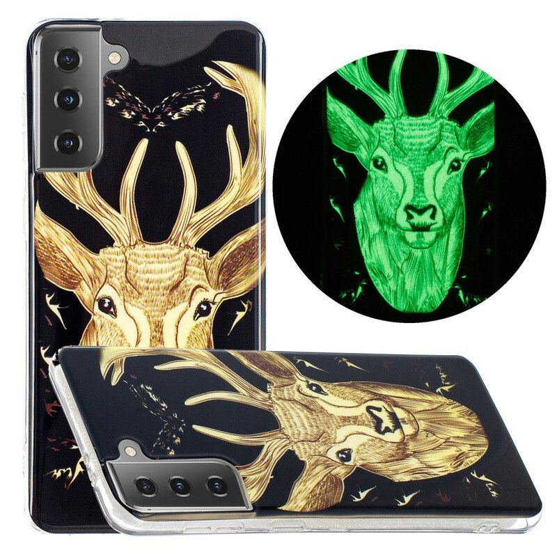 Cover Samsung Galaxy S21 5G Cervo Maestoso Fluorescente