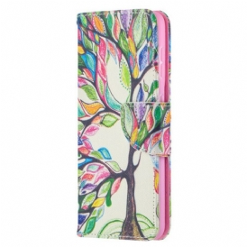 Custodia A Portafoglio Samsung Galaxy S21 5G Albero Colorato